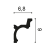 listwa-sufitowa-c328-orac-schemat-wymiary