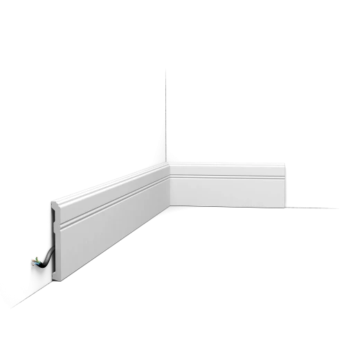 Listwa Podłogowa SX 105 Orac Decor - Klasyczny Cokół z Kanałem