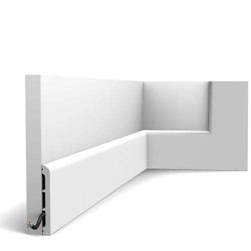 Listwa Podłogowa Orac Decor SX 184 RAL 9003 - Wysoka i Lakierowana