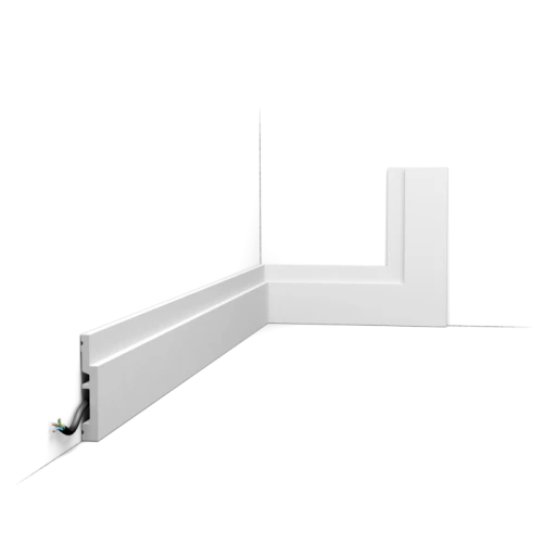 Listwa Podłogowa Orac Decor SX 187 - Geometryczna z Kanałem Kablowym