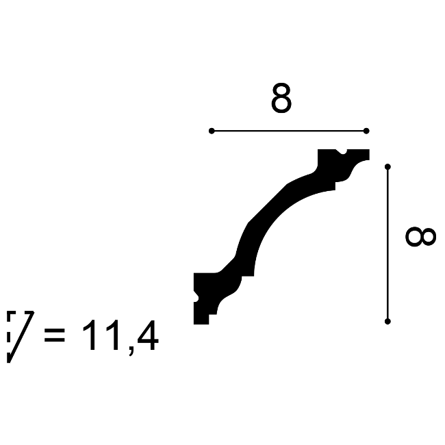 listwa-sufitowa-c213-orac-wymiary-techniczne