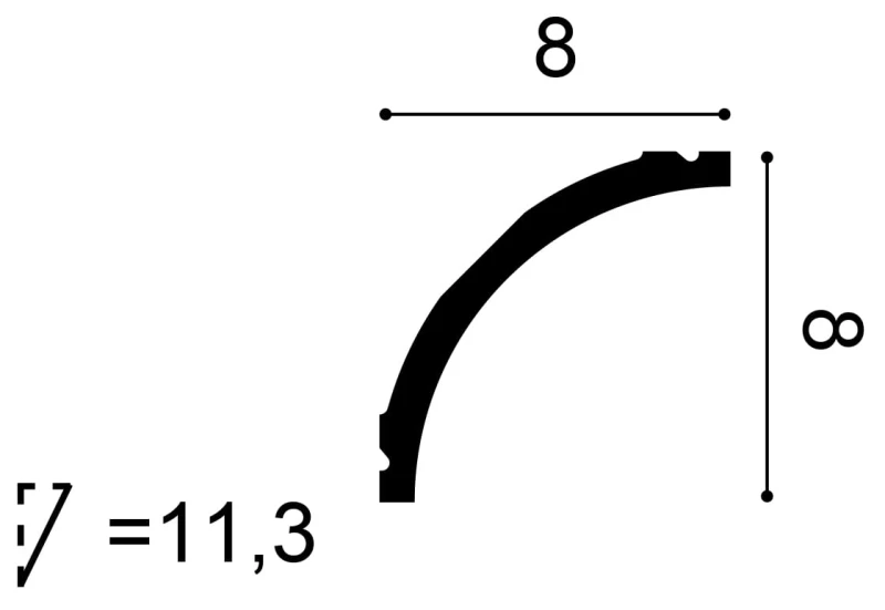 listwa-sufitowa-c240-wymiary-przekroj